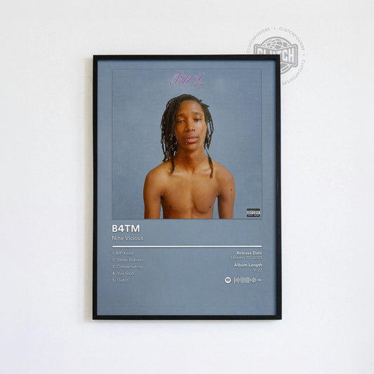 Nine Vicious 'B4TM' Album Poster