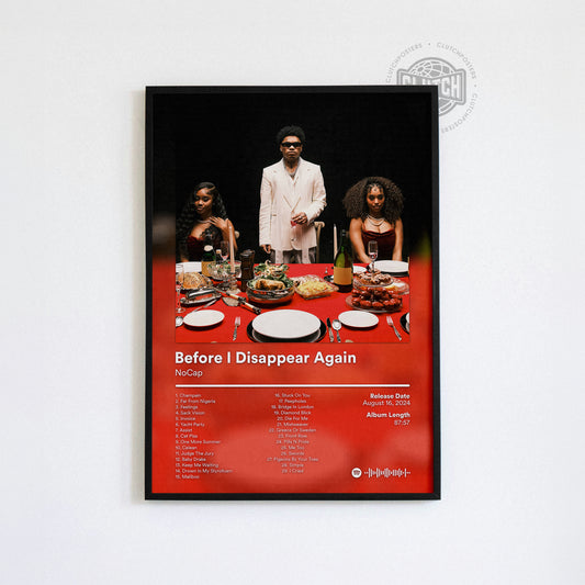 NoCap 'Before I Disappear Again' (Deluxe) Album Poster