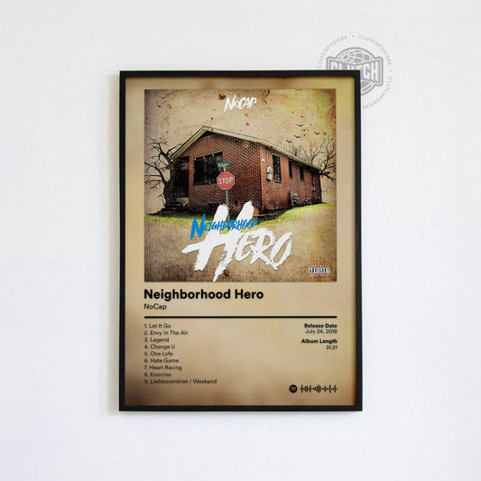 NoCap 'Neighbourhood Hero' Album Poster