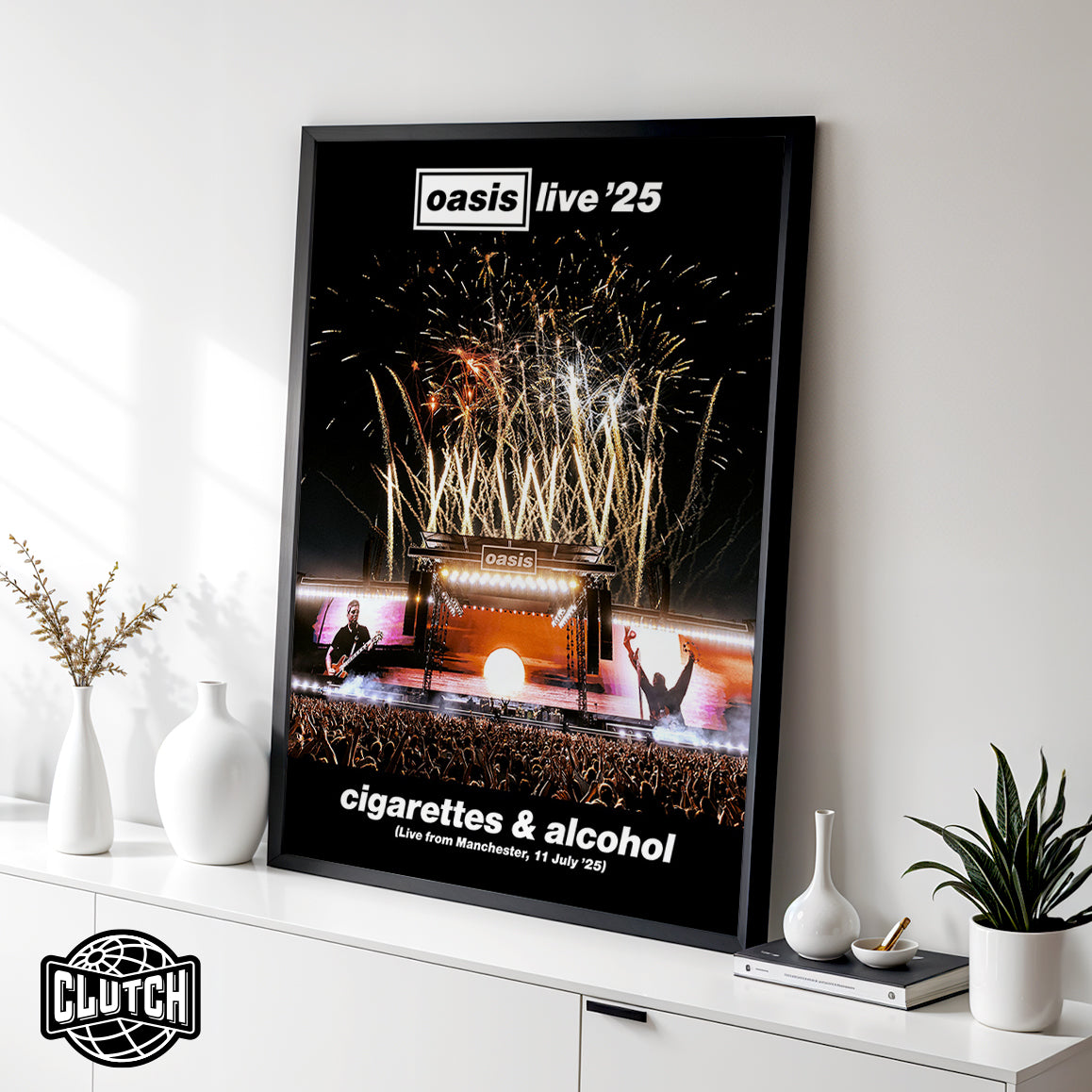 Oasis 'Live '25 Cigarettes & Alcohol' Poster