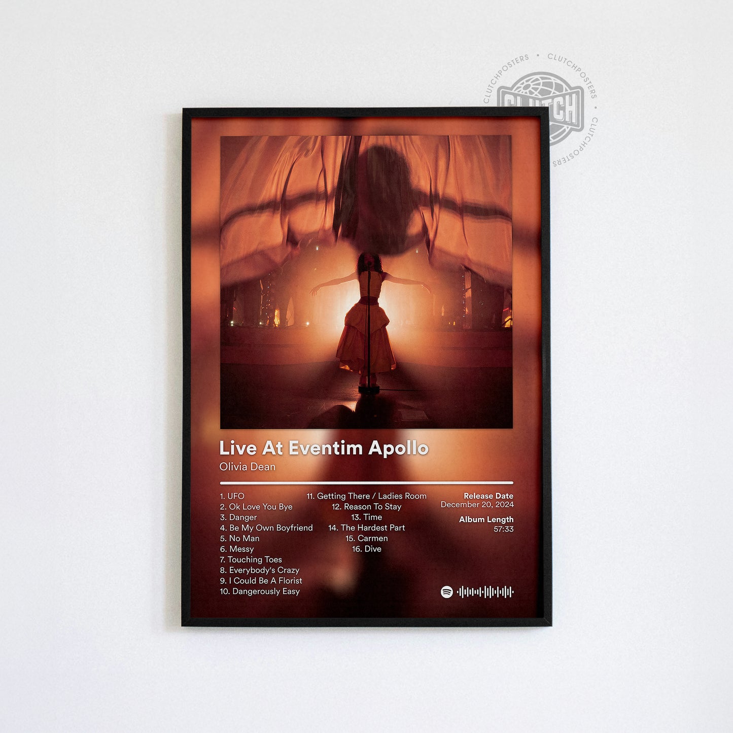 Olivia Dean 'Live At Eventim Apollo' Album Poster