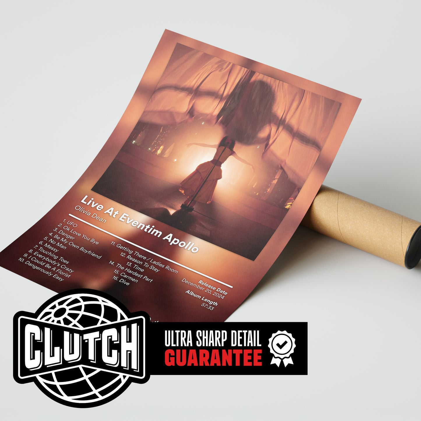 Olivia Dean 'Live At Eventim Apollo' Album Poster