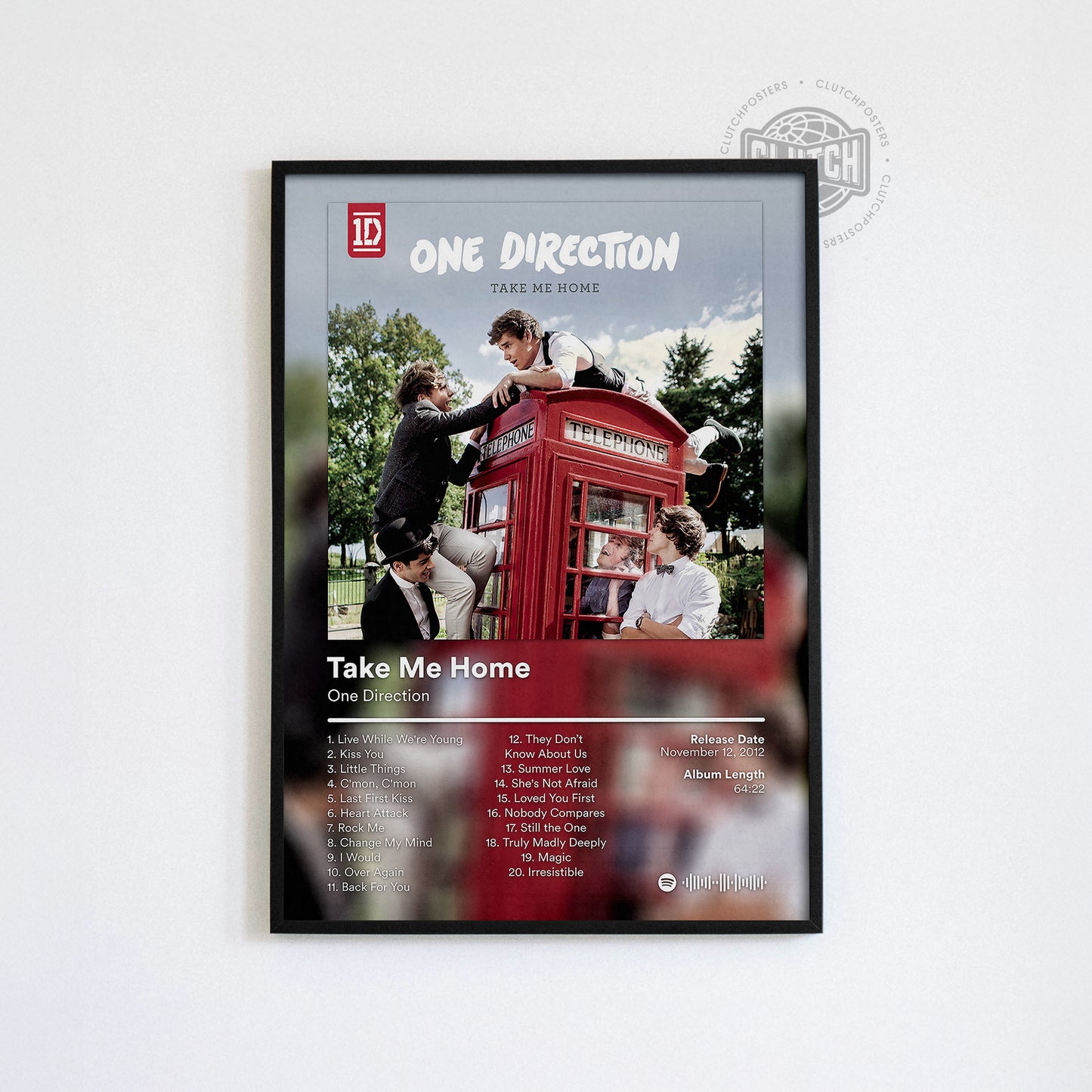 One Direction 'Take Me Home' Album Poster