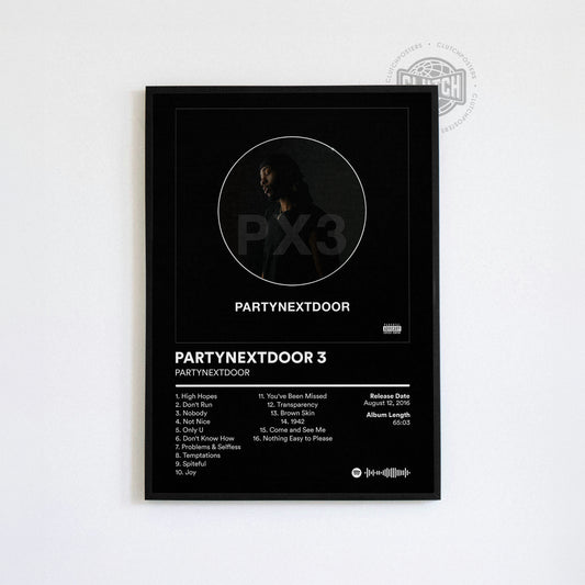 PARTYNEXTDOOR 'PARTYNEXTDOOR 3' Album Poster