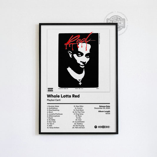 Playboi Carti 'Whole Lotta Red' Album Poster