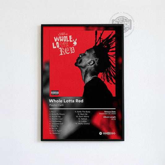Playboi Carti 'Whole Lotta Red' Album Poster
