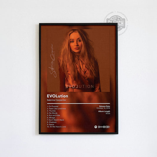Sabrina Carpenter 'EVOLution' Album Poster