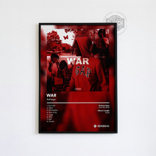 SoFaygo 'War' Album Poster