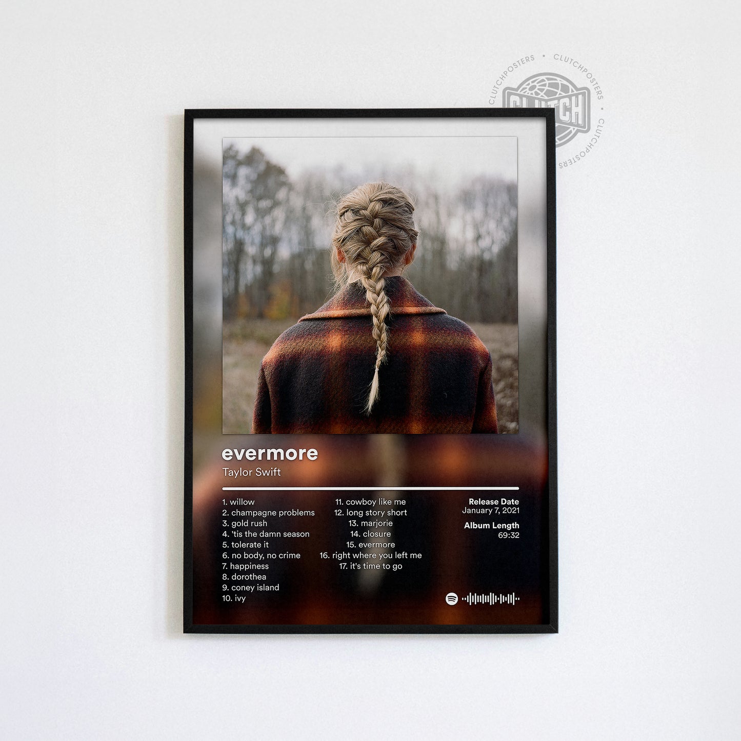 Taylor Swift 'evermore' Album Poster