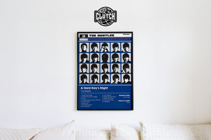 The Beatles 'A Hard Day's Night' Album Poster