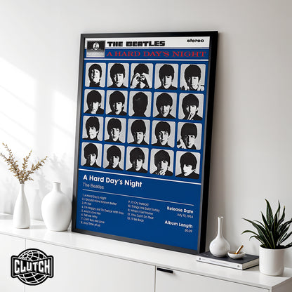 The Beatles 'A Hard Day's Night' Album Poster