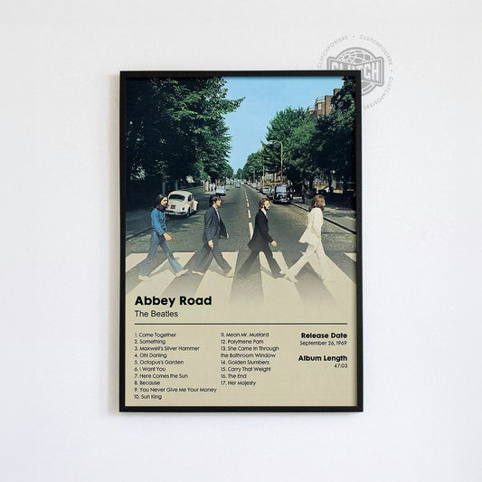 The Beatles 'Abbey Road' Album Poster