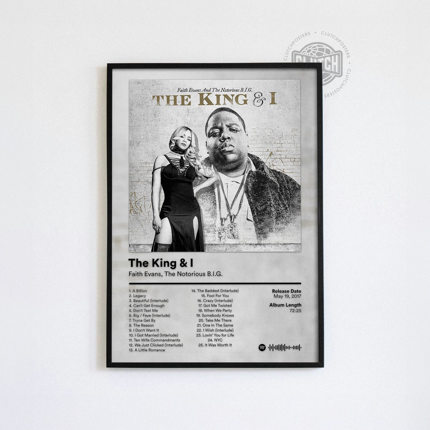 The Notorious B.I.G 'The King & I' Album Poster