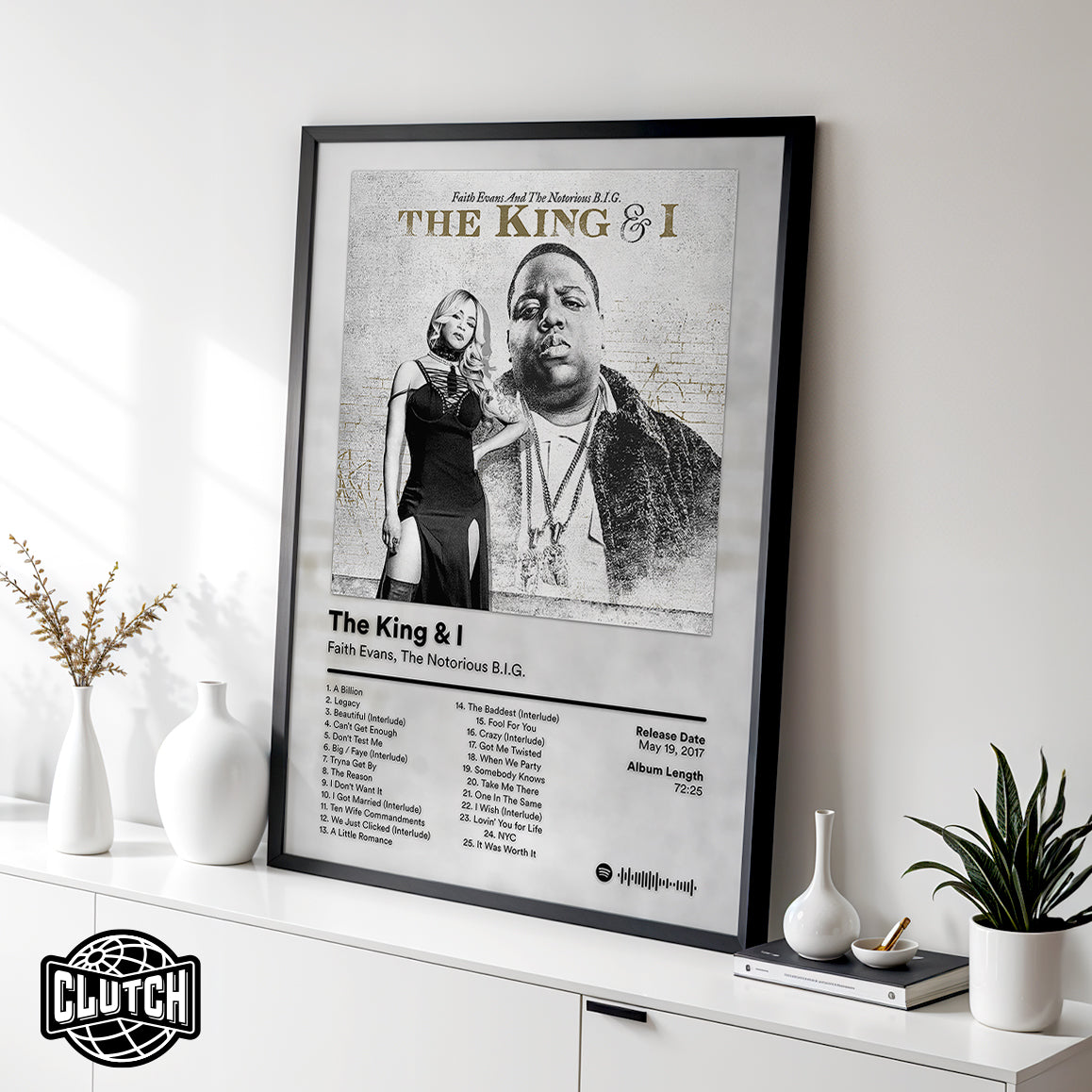 The Notorious B.I.G 'The King & I' Album Poster