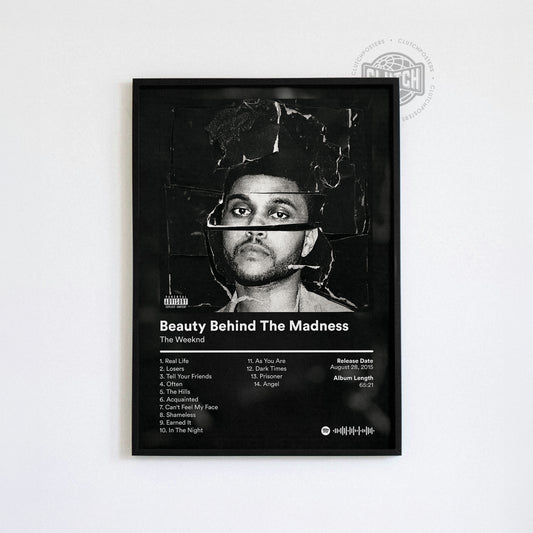 The Weeknd 'Beauty Behind The Madness' Album Poster