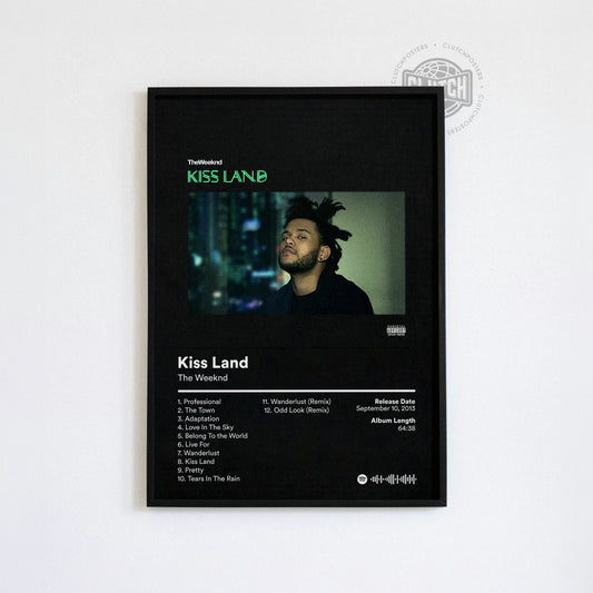 The Weeknd 'Kiss Land' Album Poster