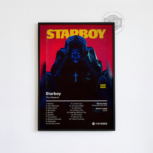 The Weeknd 'Starboy' Album Poster