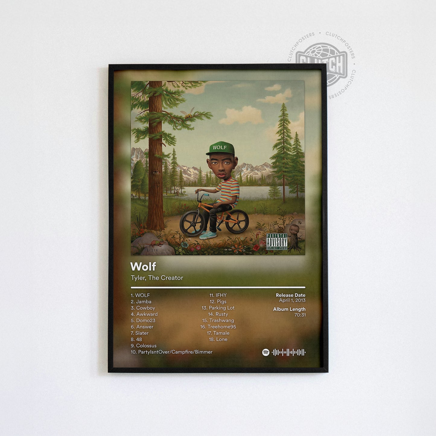 Tyler The Creator 'Wolf' Album Poster