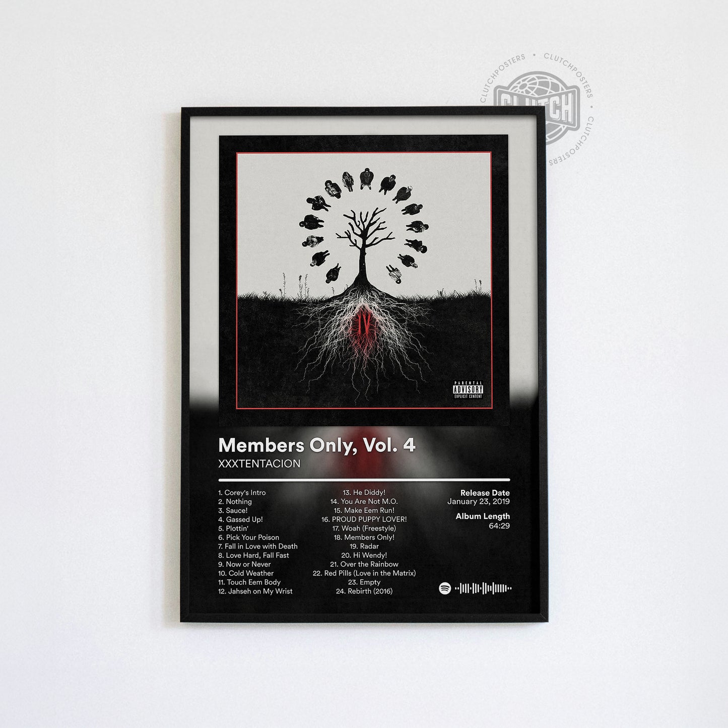 XXXTENTACION 'Members Only, Vol. 4' Album Poster