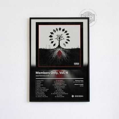 XXXTENTACION 'Members Only, Vol. 4' Album Poster