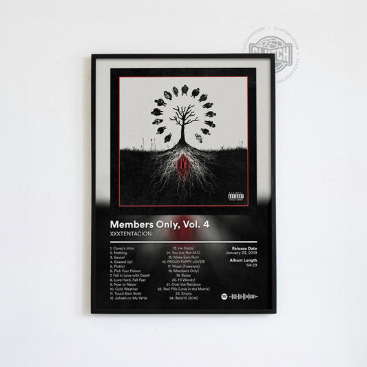 XXXTENTACION 'Members Only, Vol. 4' Album Poster