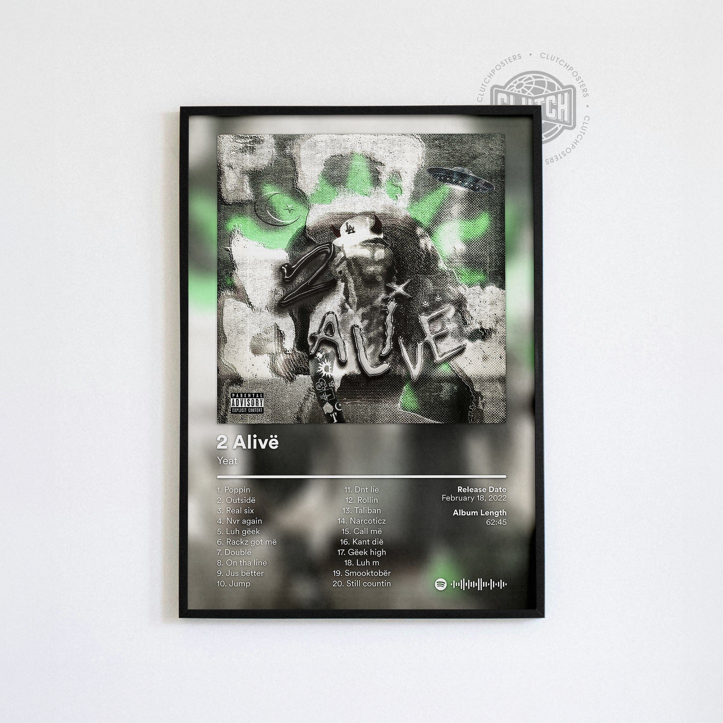 Yeat '2 Alive' Album Poster