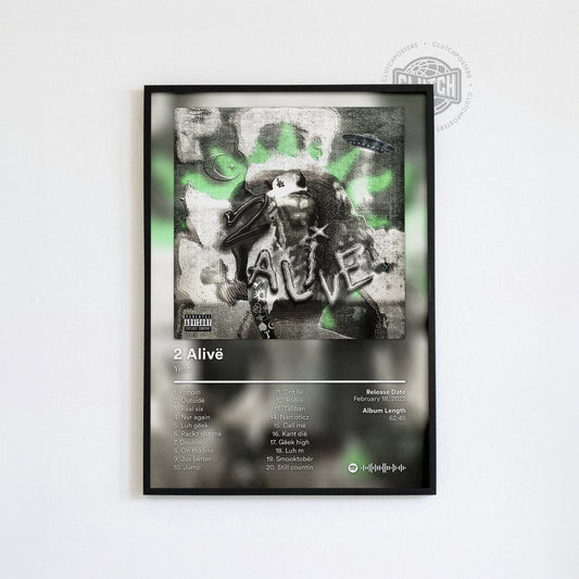 Yeat '2 Alive' Album Poster