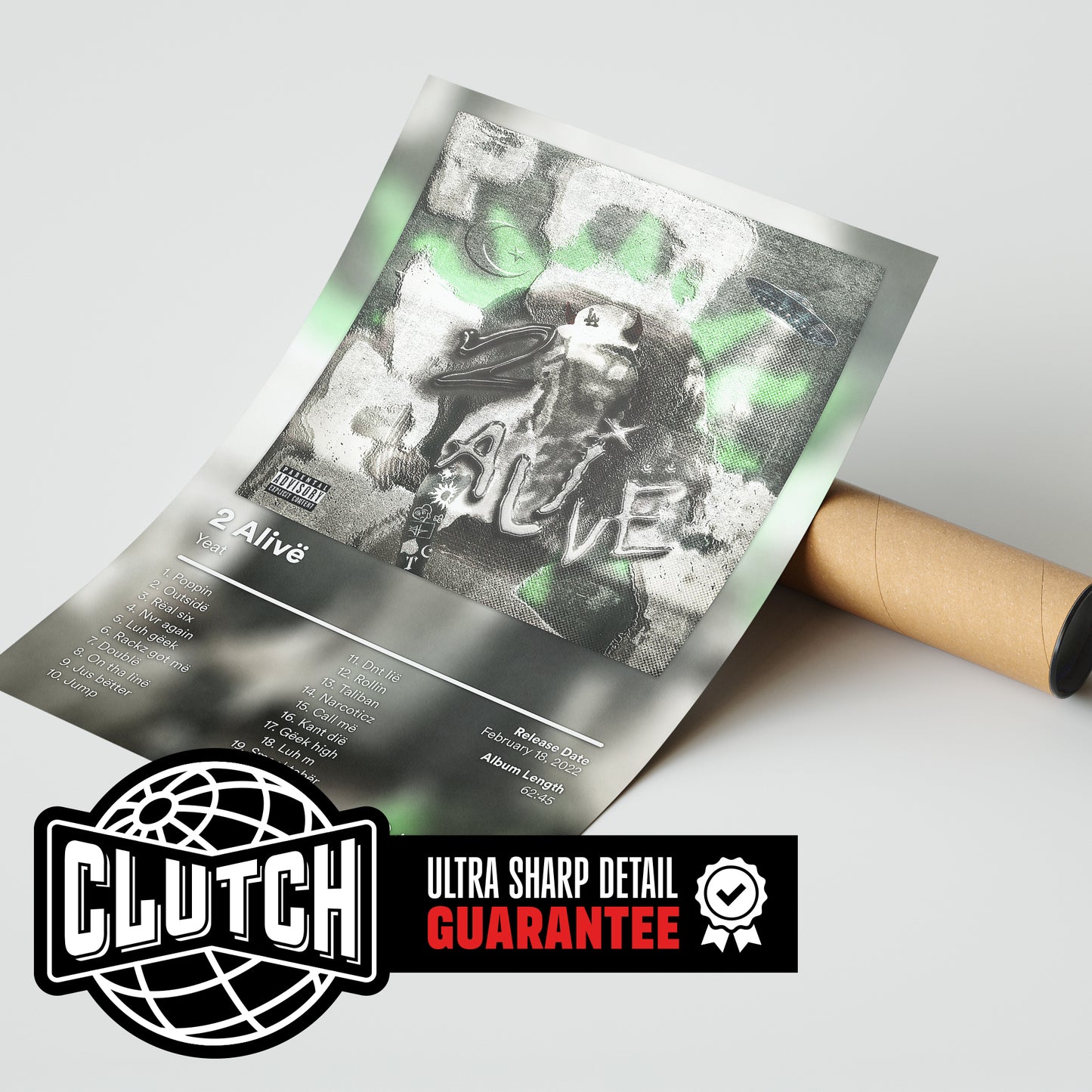 Yeat '2 Alive' Album Poster