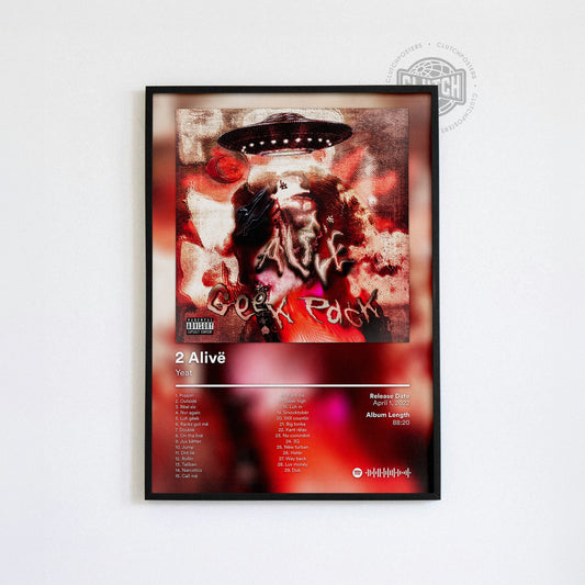 Yeat '2 Alive' (Deluxe) Album Poster