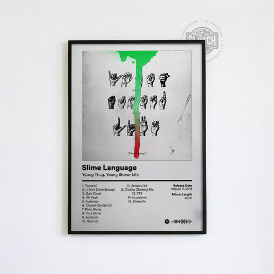 Young Thug 'Slime Language' Album Poster